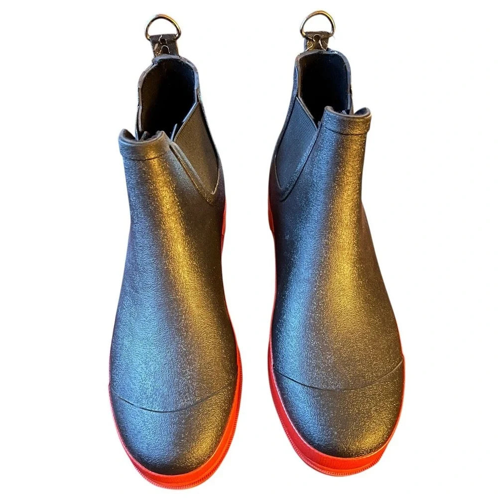 BAXTER WOOD Unweathered Red Sole Chelsea Woman's Boots‎ SIZE 9 NIB!!!